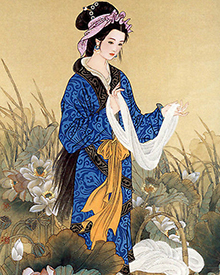 <a href='/s/xs7625.html' target='_blank'><b>西施</b></a> 西施:朝为越溪女,暮作吴宫妃