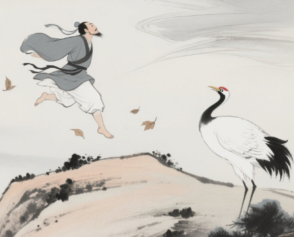 列子御风飞行：神话、哲理与现实的交织